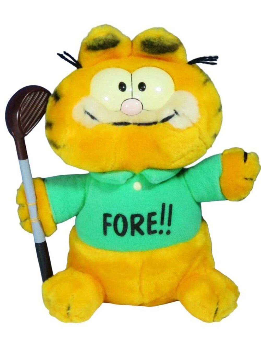 Vintage Garfield by Dakin Golfer FORE!! Plush Toy 1978/1981 Excellent Condition